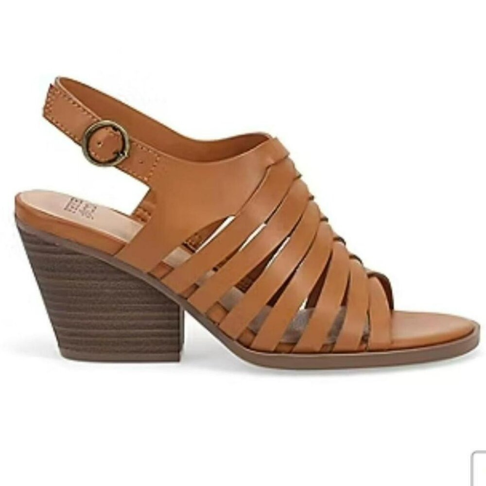Frye women tan sandals NWT Sz 9 Boho Cottage Church Summer Wedding Guest - Picture 2 of 8